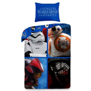 Dětské bavlněné povlečení Star Wars The Force Awakens blue, 140 x 200 cm, 70 x 90 cm