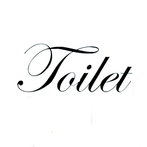 Naklejka na ścianę Toilet