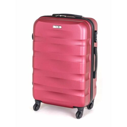 Pretty UP Cestovní kufr na kolečkách ABS29, M, vínová