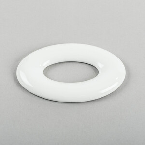 3D tapeta OVAL 17 cm, bílá
