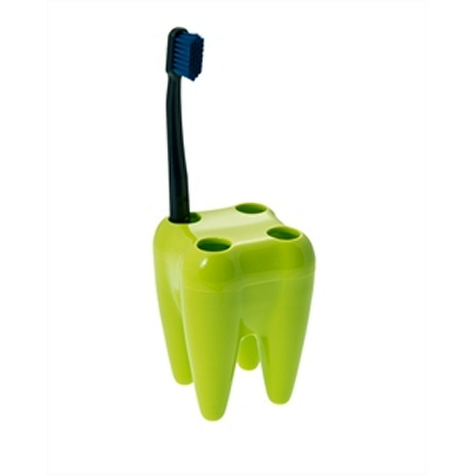 Stojak na szczoteczki do zębów ZĄB, zielony