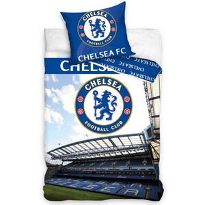 Bavlněné povlečení Chelsea FC Stadion, 140 x 200 cm, 70 x 80 cm