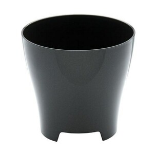 Plastia Luna obal na květináč 22 cm 3 ks antracit