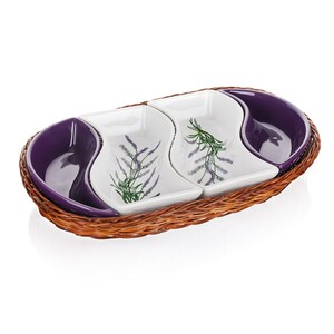 Banguet Lavender Servírovací mísy v košíku 30,5 cm