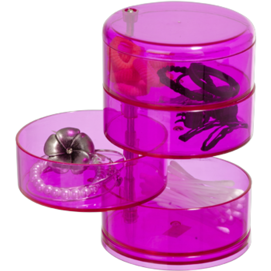 Wenko organizer na kosmetyki różowy