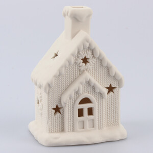 Porcelánový domeček s LED světly