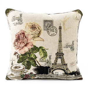 Povlak na polštářek Gobelín Rose Eiffel, 45 x 45 cm