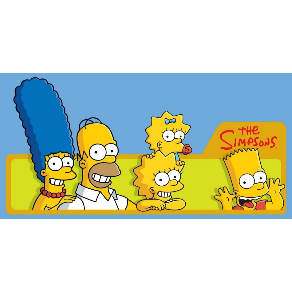 Ręcznik kąpielowy The Simpsons, 75 x 150 cm