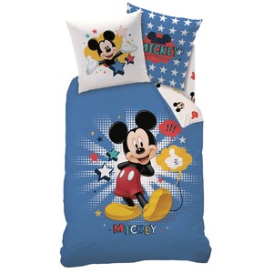 Dětské bavlněné povlečení Mickey Star, 140 x 200 cm, 70 x 90 cm