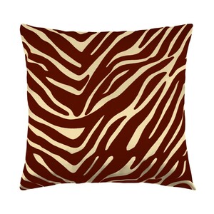 Polštářek Leona zebra vanilka, 45 x 45 cm
