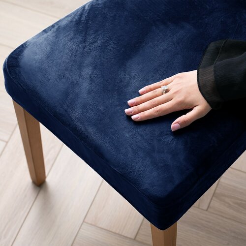 Restilo Napinac za stol Sento indigo, 48 x 48 x 58 + 10 cm, komplet 6 kosov