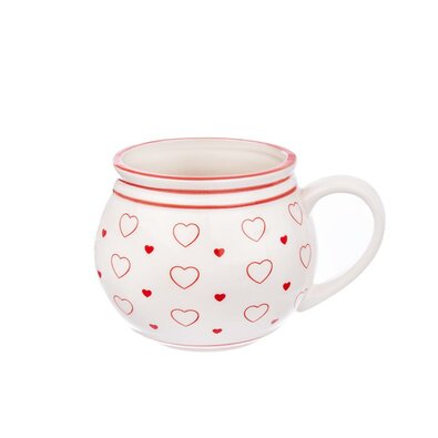Orion Kubek ceramiczny Krajáč 450 ml, małe serca