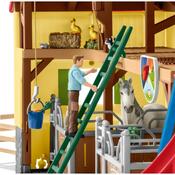Schleich 42485 Stáj pro koně s příslušenstvím, 60 x 40 x 29,5 cm
