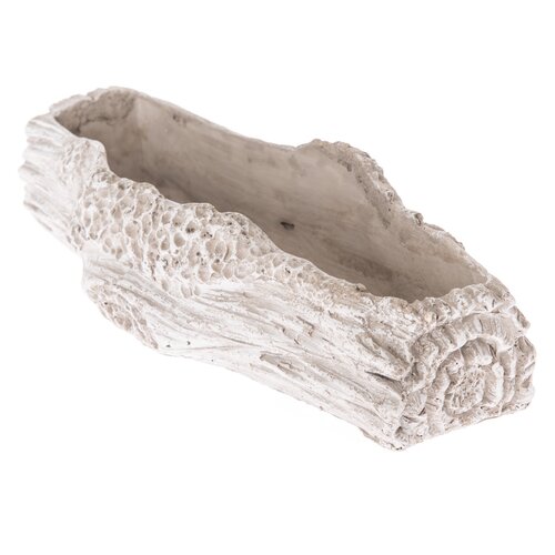 Betonski cvetlični lonec Bark, 26,5 x 7 x 11 cm