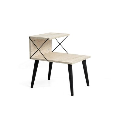 Noptieră Cross Travertine and Black