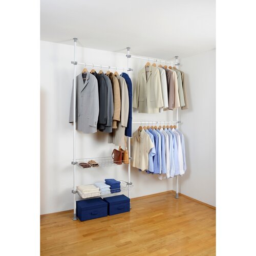 Wenko Teleskop-Kleiderbügel Herkules Duo, Weiß