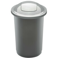 Kosz na śmieci na odpady segregowane Eco Bin 50 l, srebrny
