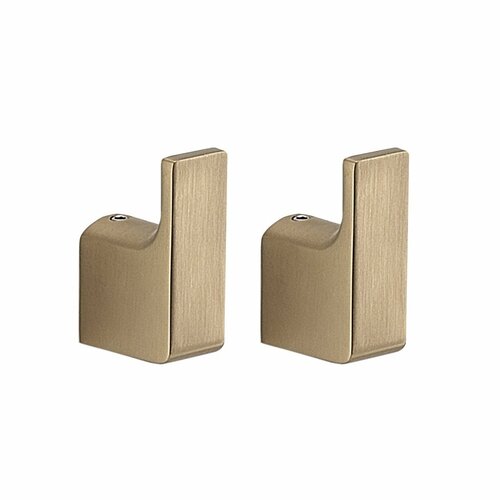 GEDY PI2788 Pirenei Haken, 2 Stück, mattgold