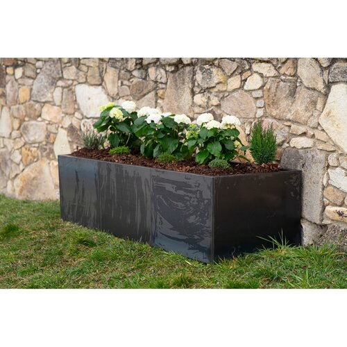 Alto Podwyższona rabata 69 x 204 x 52 cm, corten CORGARDEN 1011