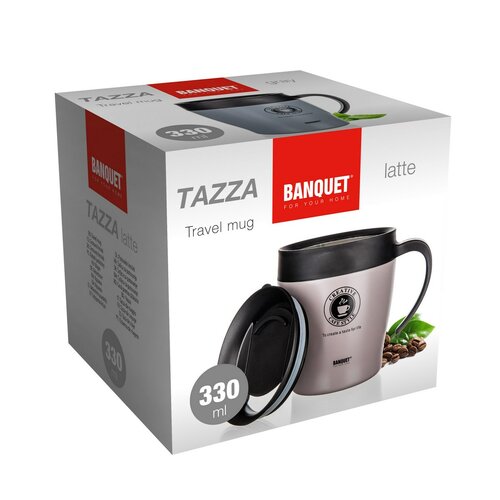 Banquet термокружка TAZZA 330 мл, латте