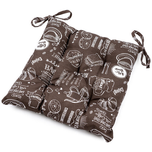 Sedežna blazina rjava, 40 x 40 cm