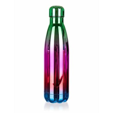 Banquet Butelka termiczna FLAMENCO 500 ml,  tęczowa zielony