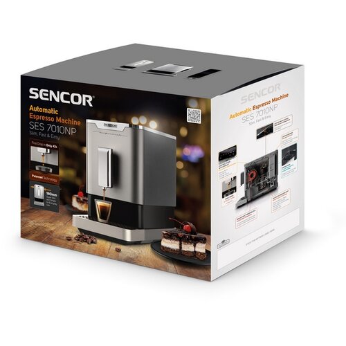 Sencor SES 7010NP automatické espresso, čierna