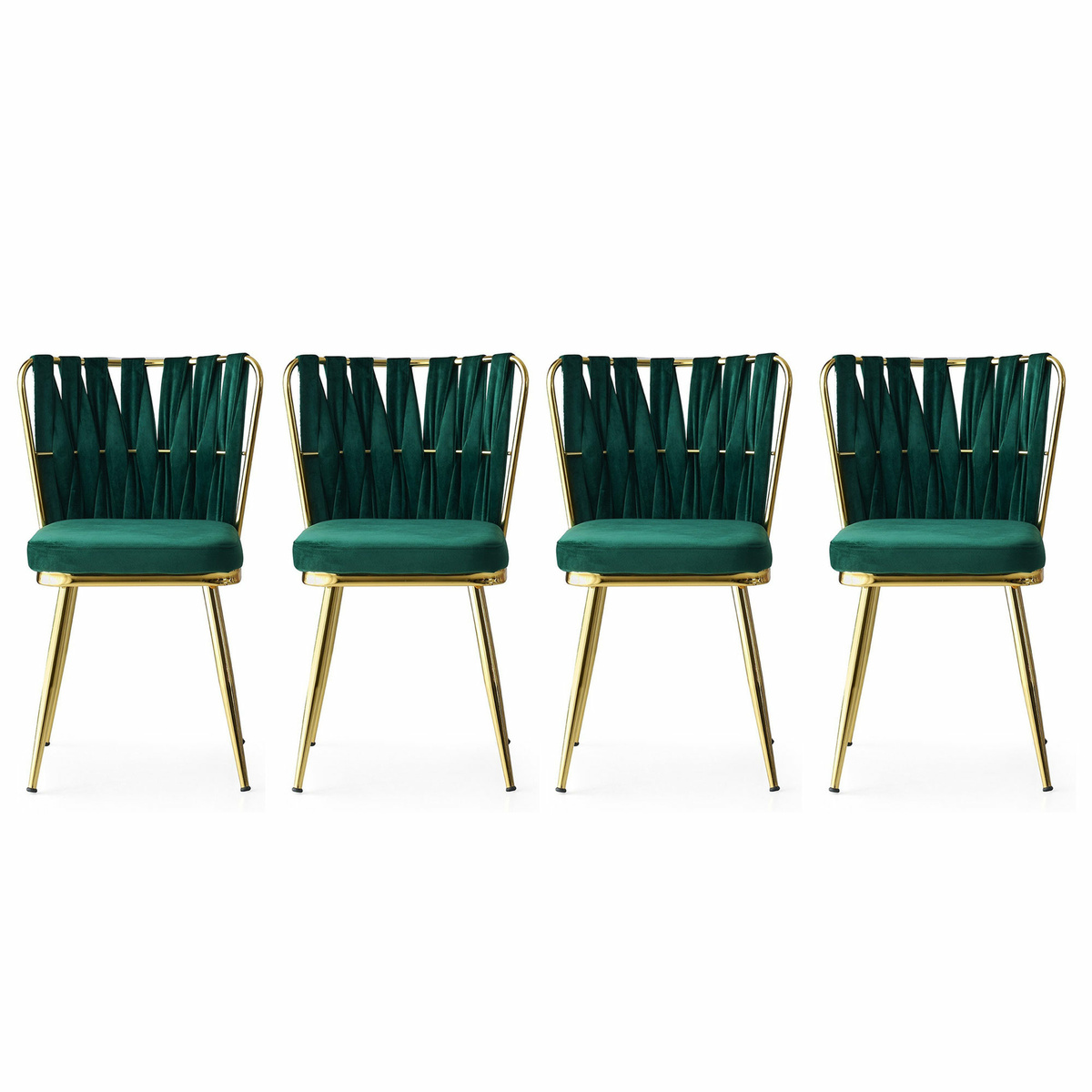 Kusakli Green and Gold étkezőszék szett, 4 db, zöld, 4 db akciós termékkép 1