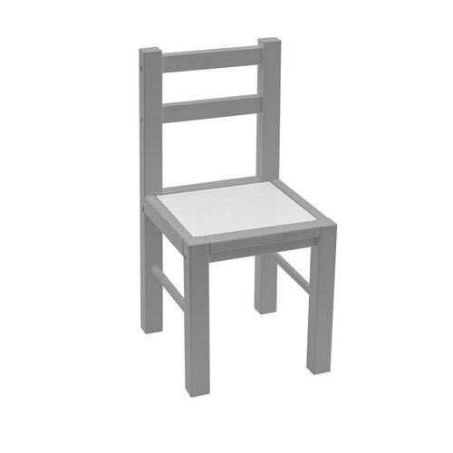 New Baby Dětská dřevěná sada stolečku a židliček 3 ks, šedá