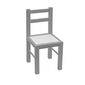 New Baby Detská drevená sada stolčeka a stoličiek, 3 ks, sivá