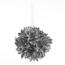 Poinsettia koule stříbrná 10 cm