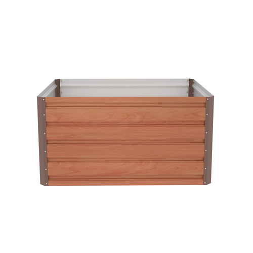 Podwyższona grządka G21 Daisy 100 x 80 x 52 cm,blaszana, brązowa