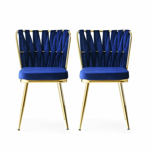 Kusakli Navy Blue étkezőszék szett, 2 db