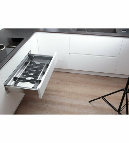 Elletipi Flexo Schubladenorganizer 40 cm, Edelstahl