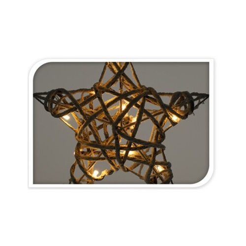 Božična LED zvezda bela, 40 x 10 cm