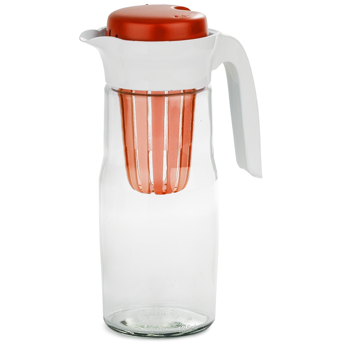 Džbán s vyluhovacím sitkom, červená
