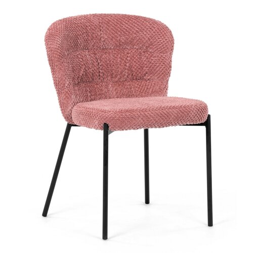 Súprava jedálenských stoličiek Bouclé CT-W1077 PINK2, 4 ks