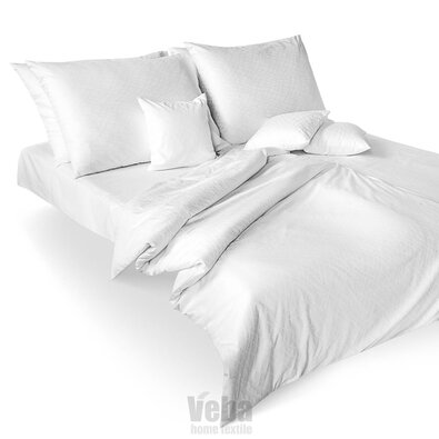 Veba Geon Kígyóbőr damaszt ágynemű, fehér, 140 x 200 cm, 70 x 90 cm