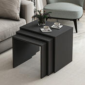 Ablagetisch Alya Anthracite, 3 Stück