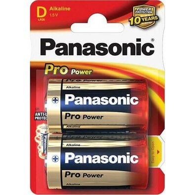 Panasonic Набір батарейок LR20PPG/2BP Pro PowerGold, 2 шт.