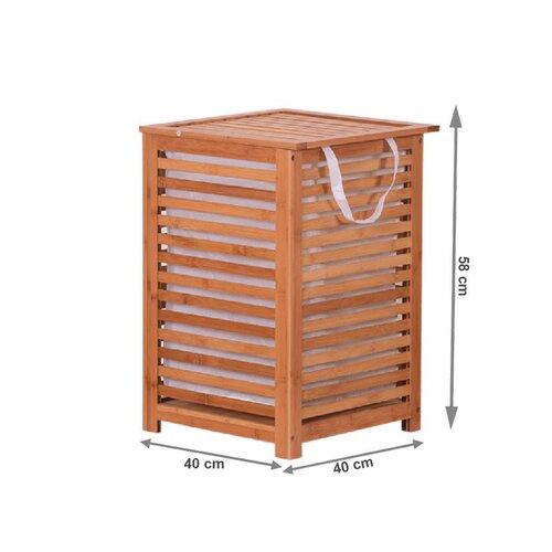 Lakiran bambus koš za umazano perilo Basket