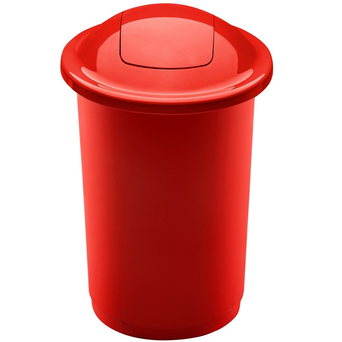 Fotografie Odpadkový koš na tříděný odpad Top Bin 50 l, červená