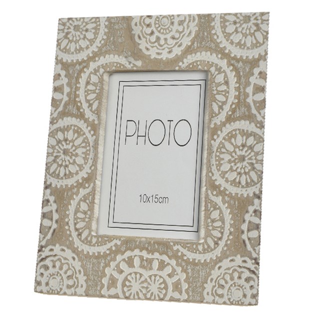 Fotorámček Tholen béžová, 19 x 24 cm