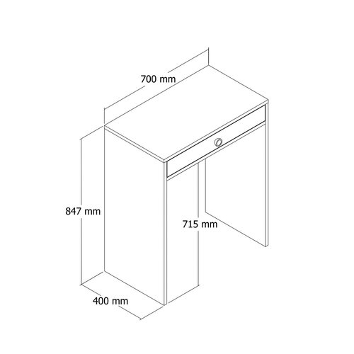 Măsuță de toaletă Lizbon Anthracite