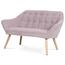 Zweisitzer-Sofa AK-322 PINK2, rosa