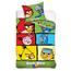 Dětské bavlněné povlečení Angry Birds 7007, 140 x 200 cm, 70 x 80 cm