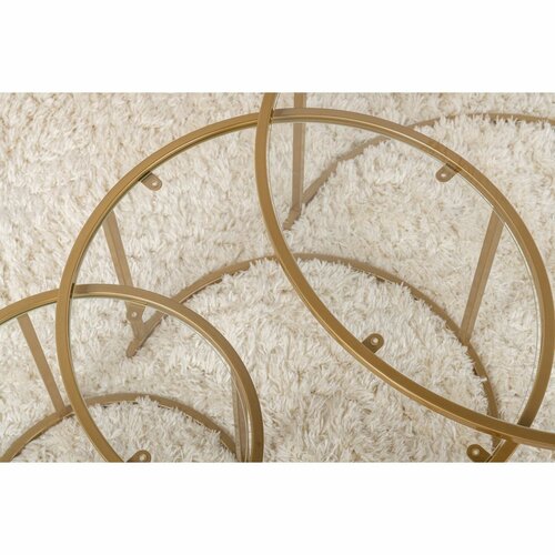 Aurum Gold konferenciaasztal-készlet 80 cm, 3 db