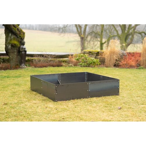 Alto Vyvýšený záhon 148 x 148 x 36 cm, corten CORGARDEN 1013