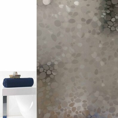 Grund Zasłona prysznicowa Grandeco perłowy, 180 x 200 cm