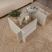 Couchtisch Vetrino Wooden White